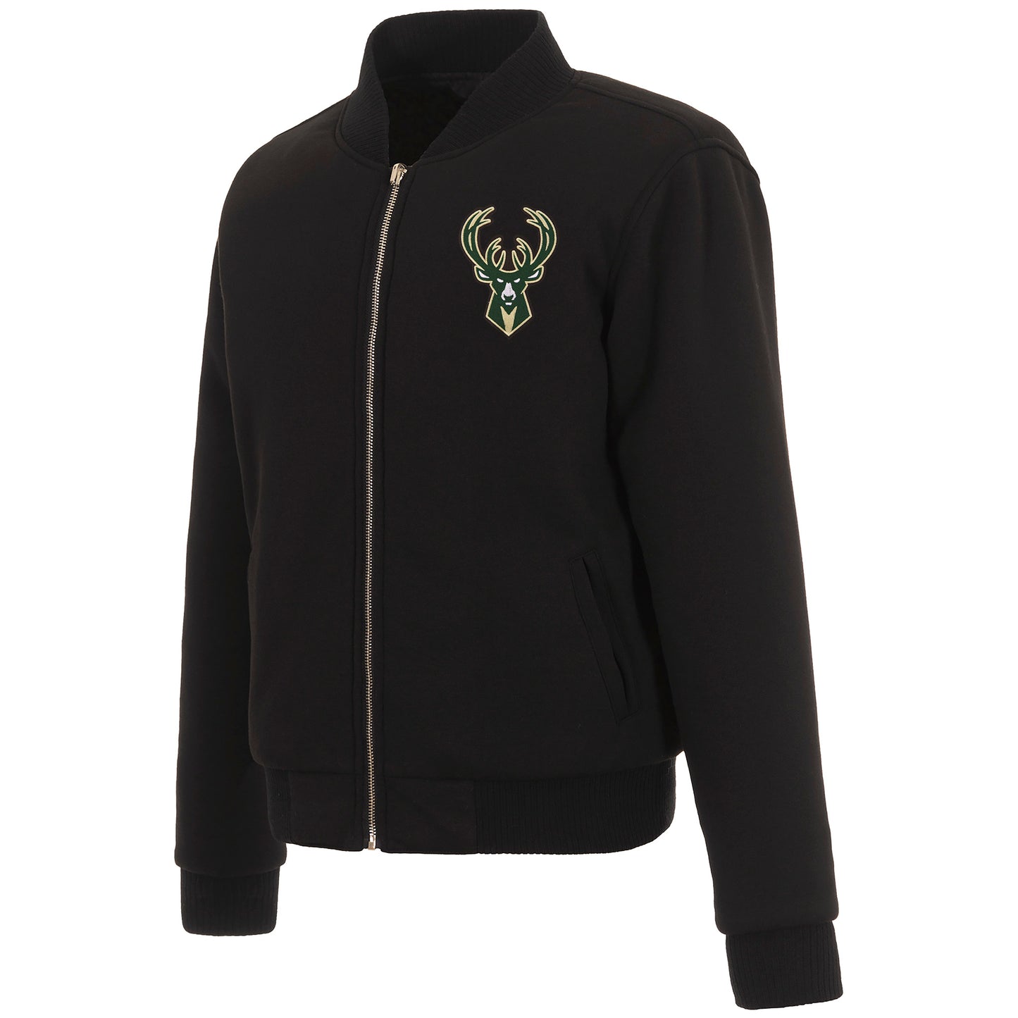 Milwaukee Bucks Ladies Reversible Fleece Jacket