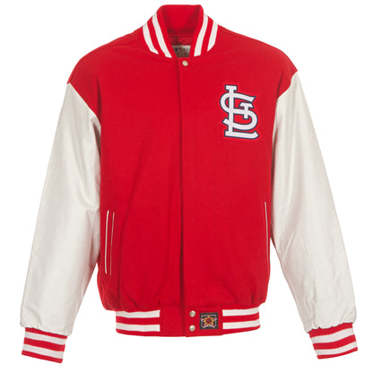 St. Louis Cardinals Wool and Leather Jacket