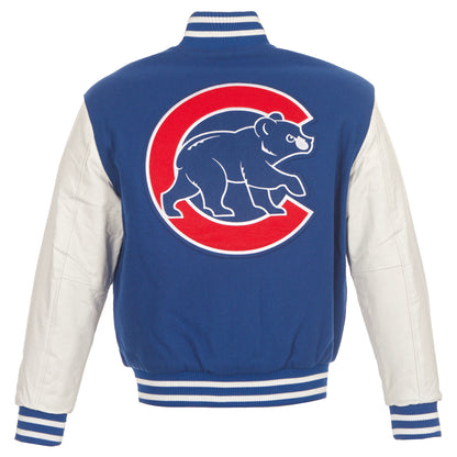 Chicago Cubs Wool and Leather Jacket