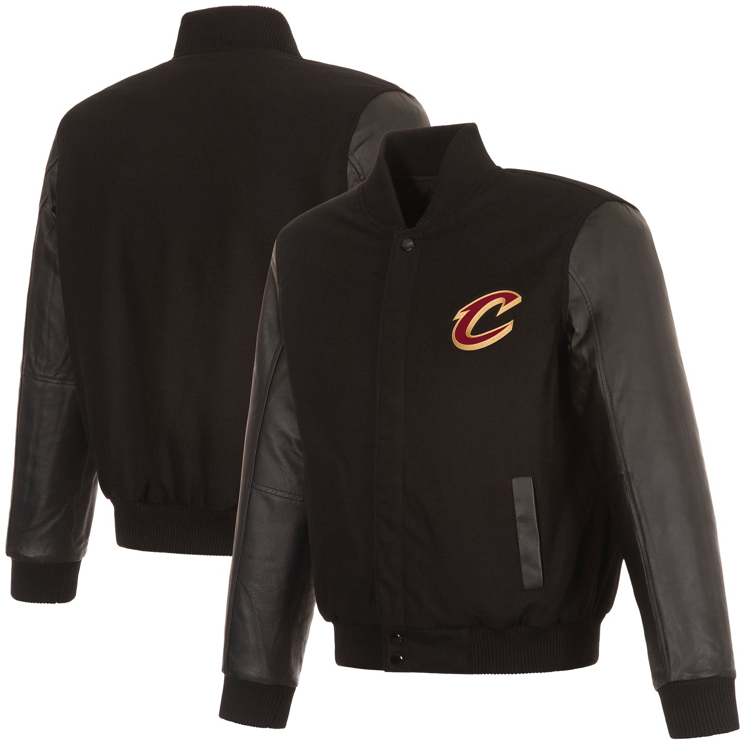 Cleveland Cavaliers Reversible Wool and Leather Jacket