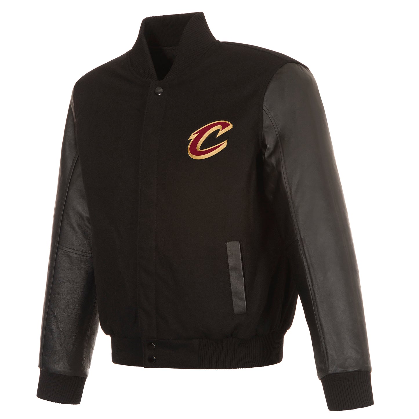 Cleveland Cavaliers Reversible Wool and Leather Jacket