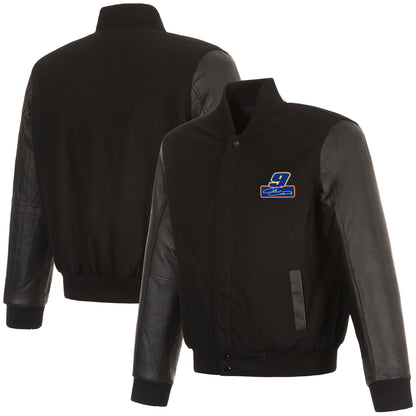 Chase Elliott Reversible Wool and Leather Jacket