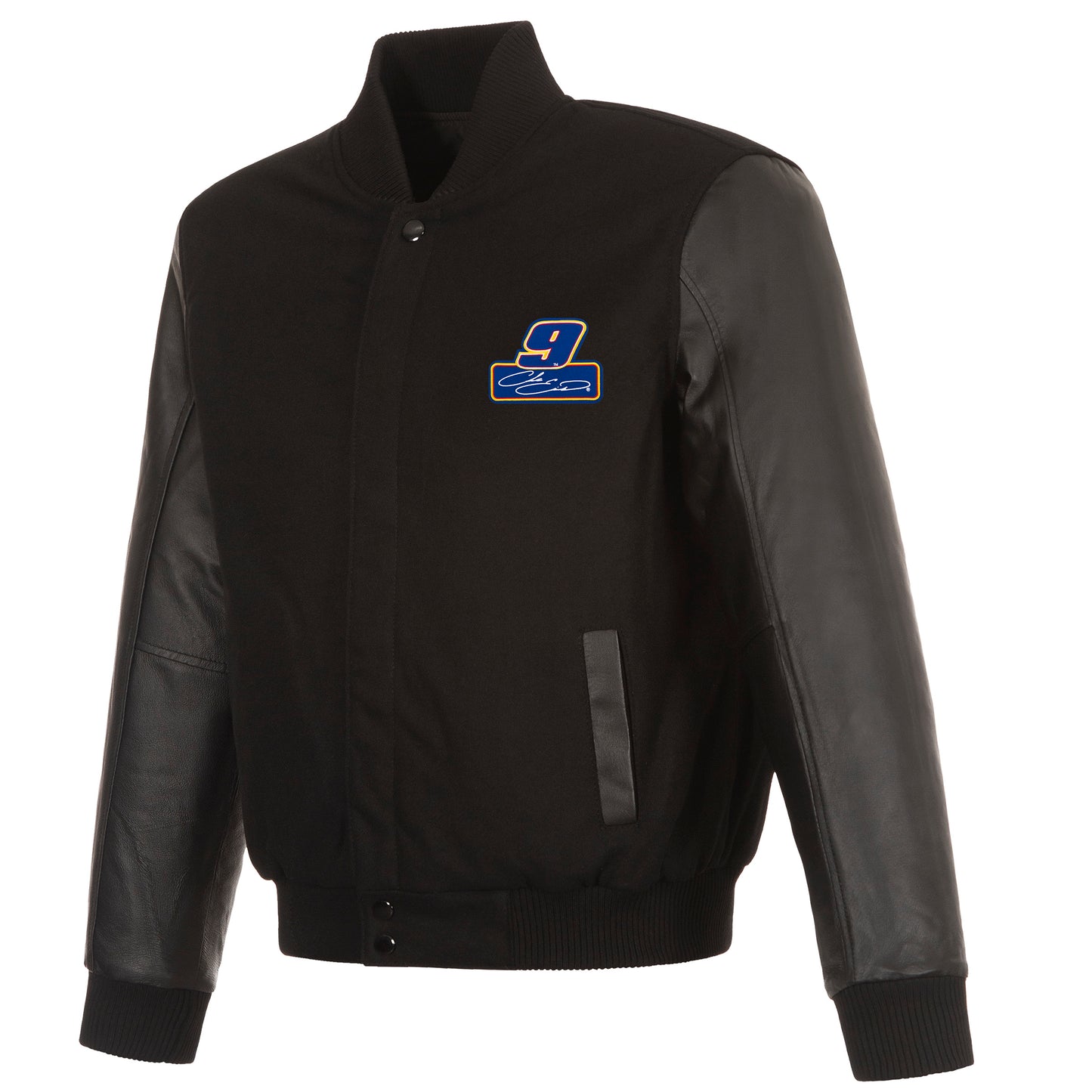 Chase Elliott Reversible Wool and Leather Jacket