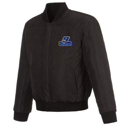 Chase Elliott Reversible Wool and Leather Jacket
