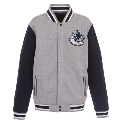Vancouver Canucks Reversible Two-Tone Fleece Jacket
