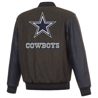 Dallas Cowboys Wool and Leather Reversible Jacket