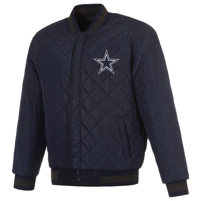 Dallas Cowboys Wool and Leather Reversible Jacket