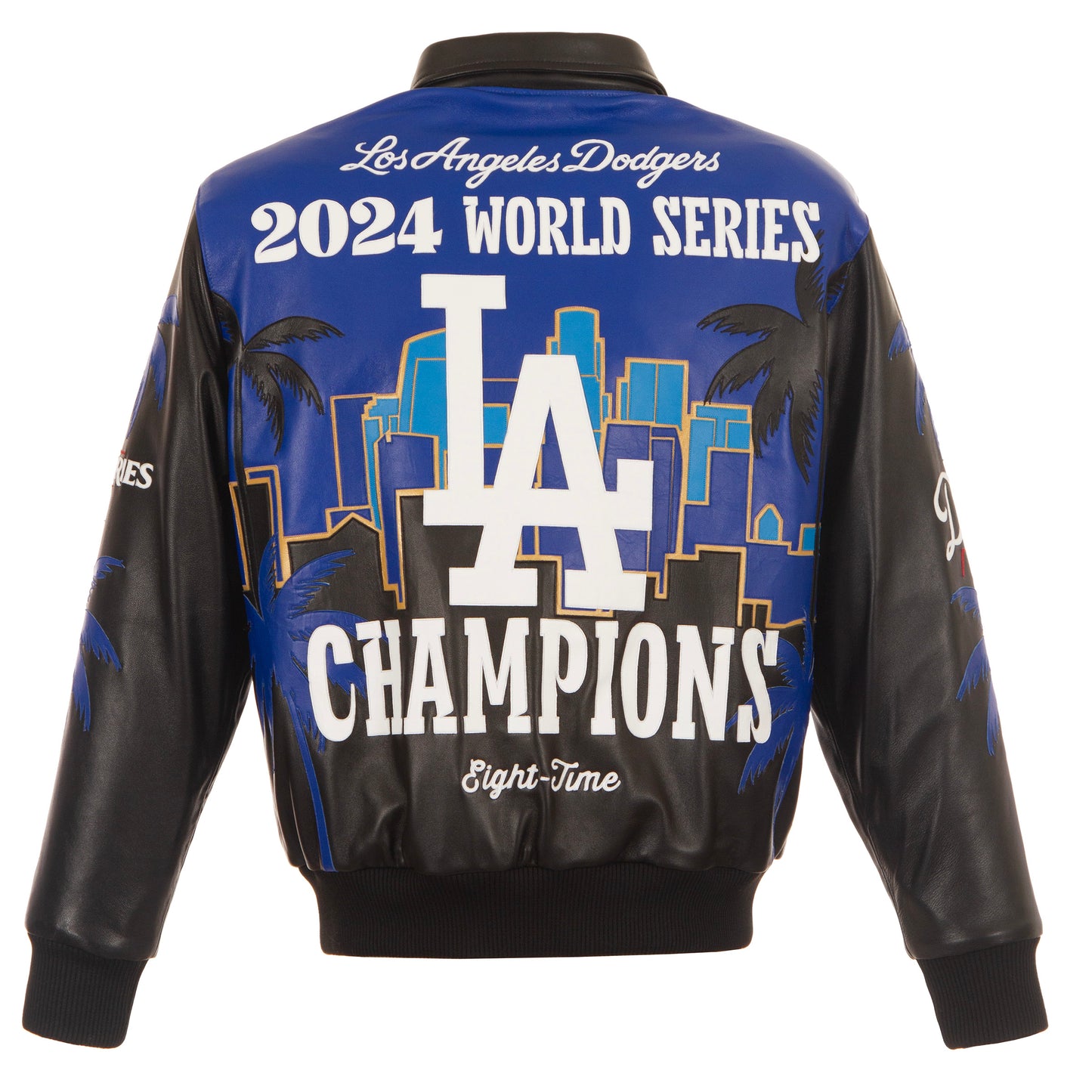 LA Dodgers 2024 World Series Championship Leather Jacket