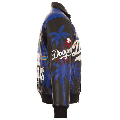 LA Dodgers 2024 World Series Championship Leather Jacket