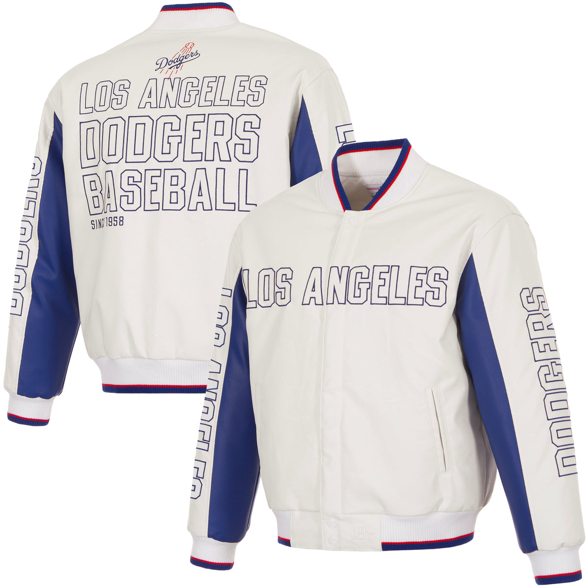 Los Angeles Dodgers Faux Leather Jacket