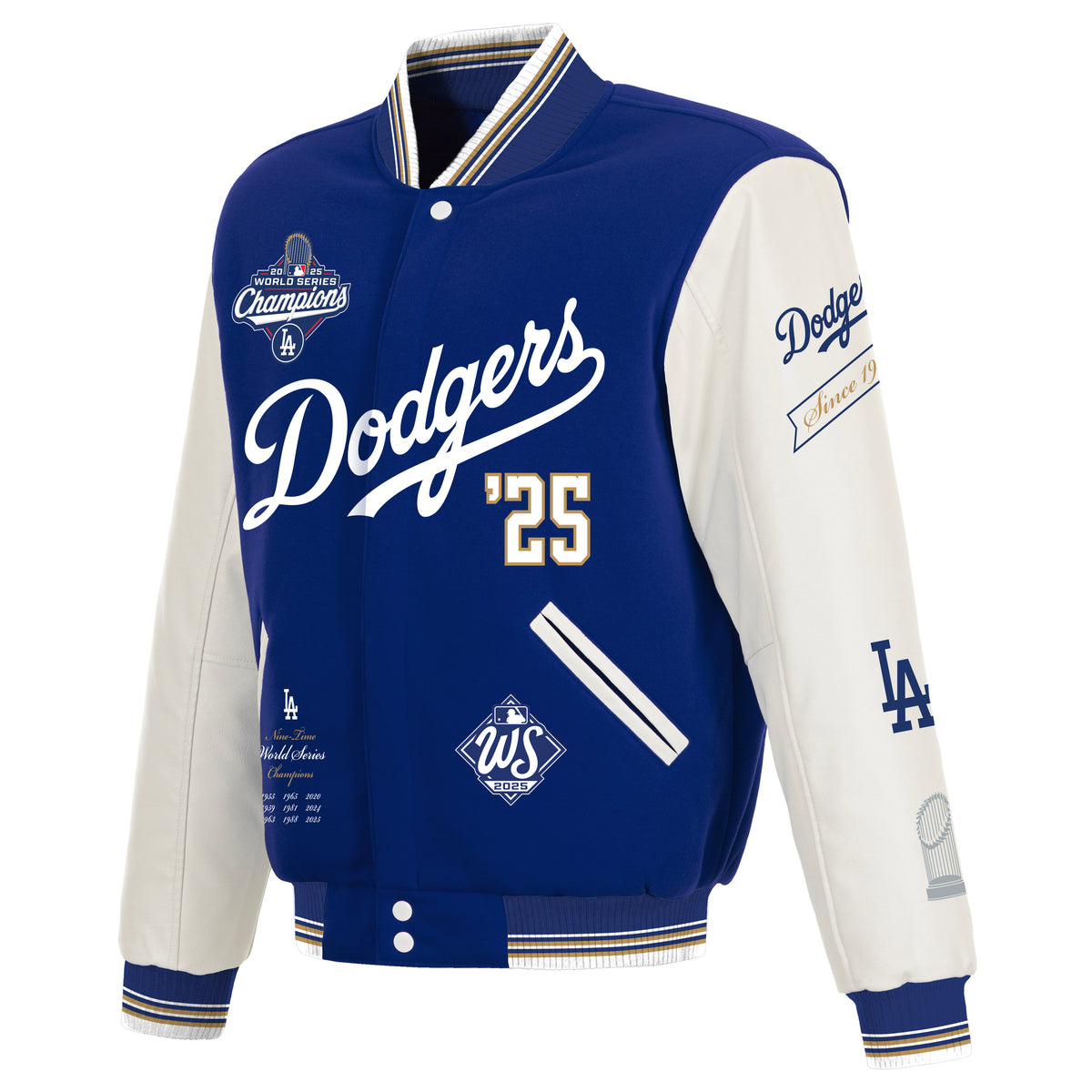 Los Angeles Dodgers 2025 World Series Women's Reversible Varsity Jacket