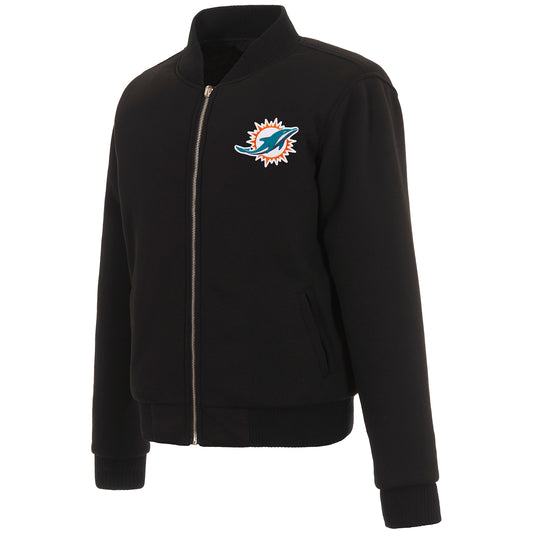 Miami Dolphins Ladies Reversible Fleece Jacket