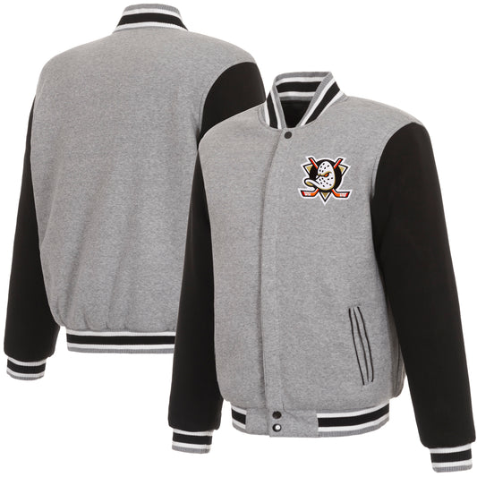 Anaheim Ducks Reversible Two-Tone Fleece Jacket