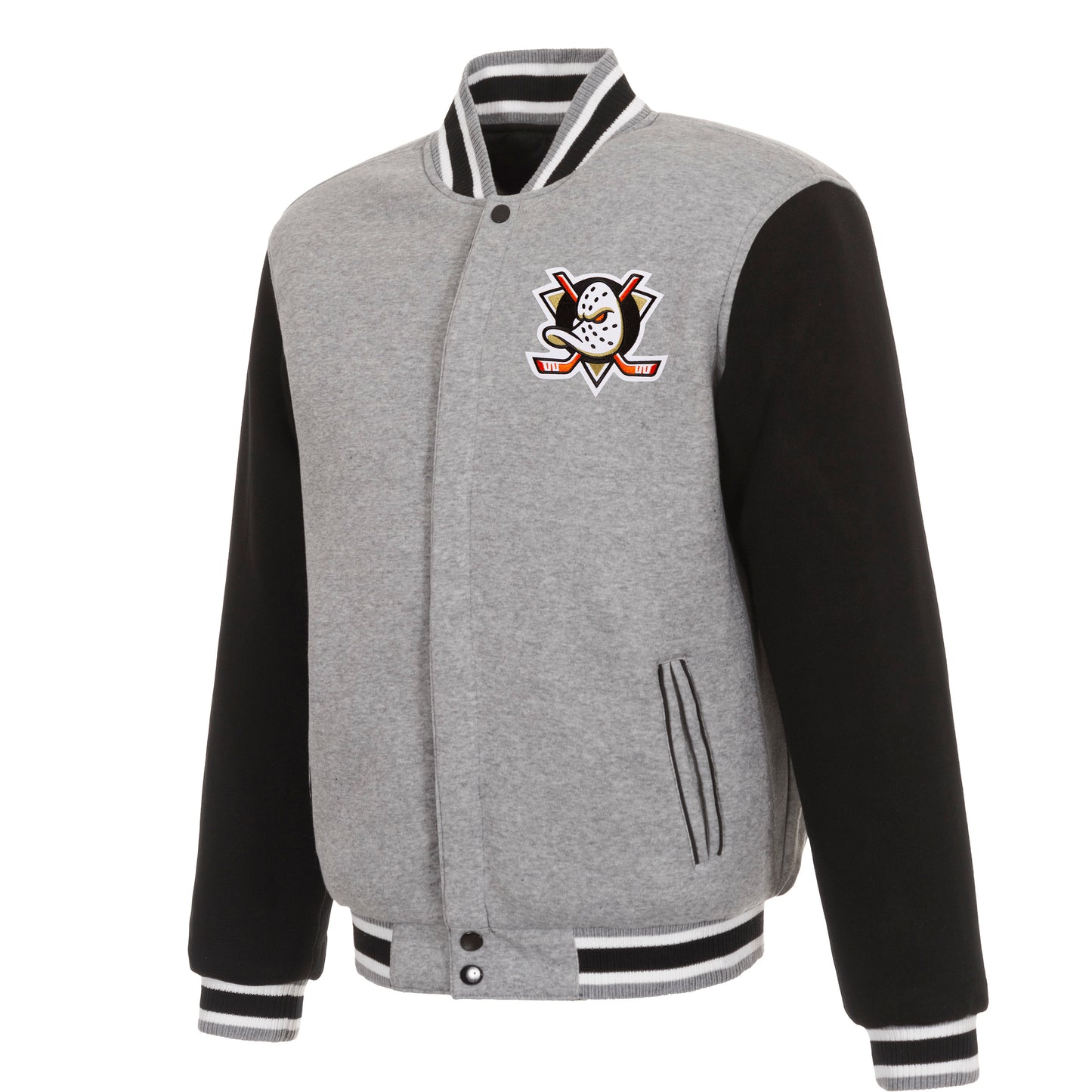 Anaheim Ducks Reversible Two-Tone Fleece Jacket