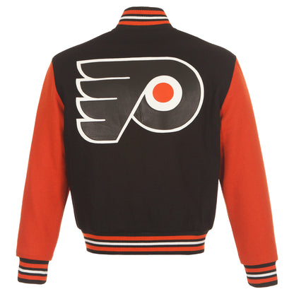 Philadelphia Flyers All Wool Jacket with Leather Logos