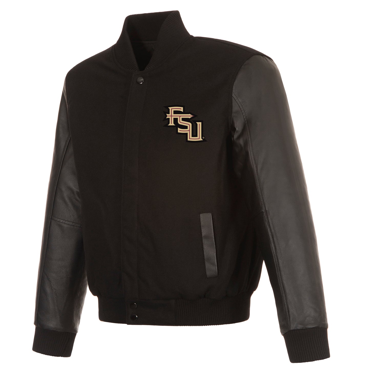 Florida State University Reversible Wool and Leather Jacket