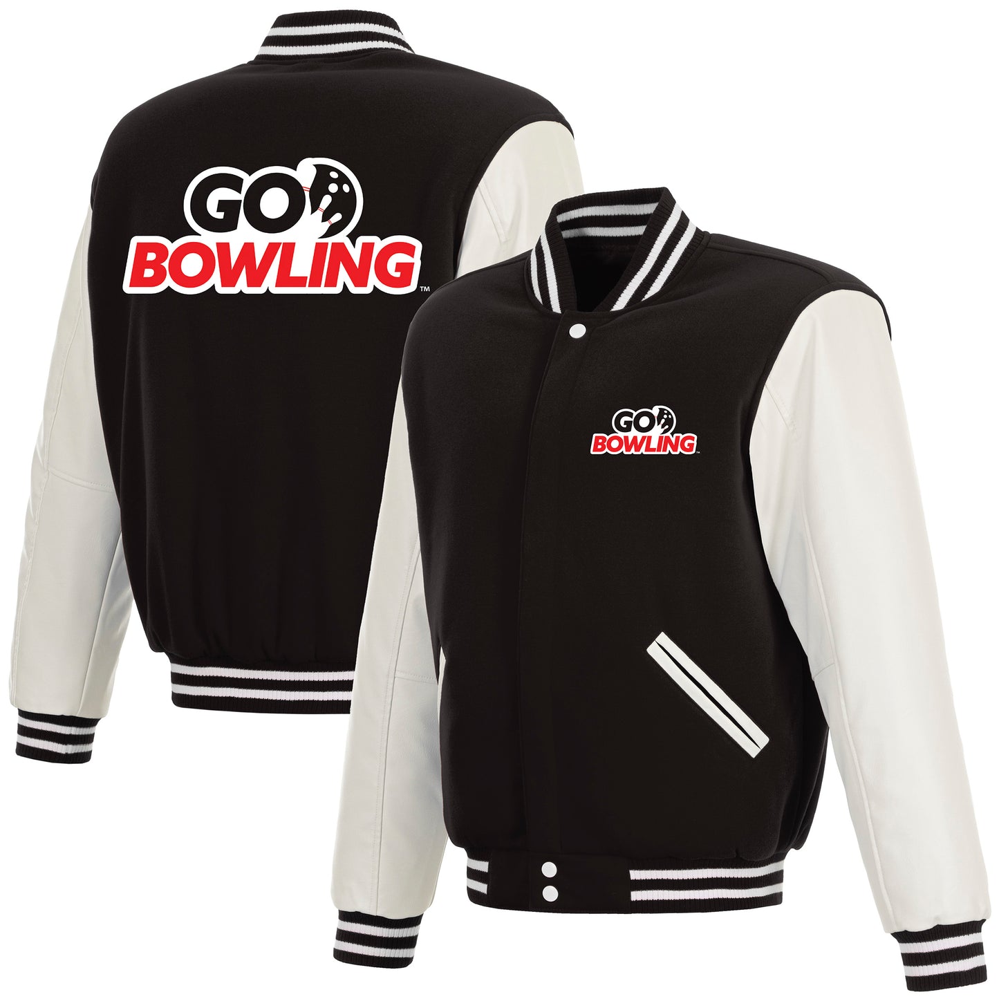 Go Bowling Reversible Varsity Jacket
