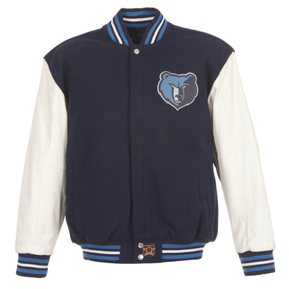 Memphis Grizzlies Wool and Leather Jacket