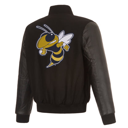 Georgia Tech Reversible Wool and Leather Jacket