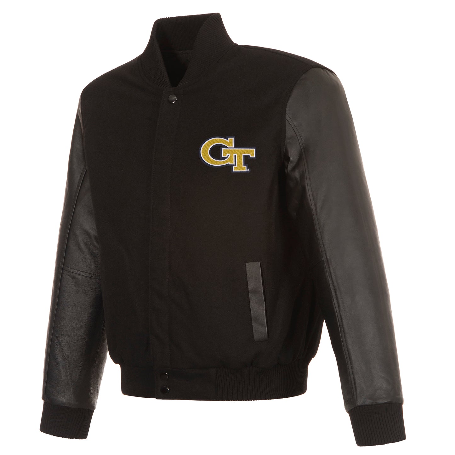 Georgia Tech Reversible Wool and Leather Jacket