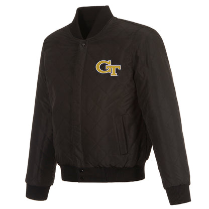 Georgia Tech Reversible Wool and Leather Jacket