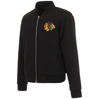 Chicago Blackhawks Ladies Reversible Fleece Jacket