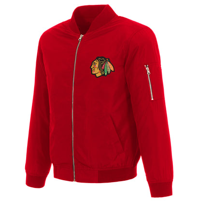 Chicago Blackhawks Nylon Bomber Jacket