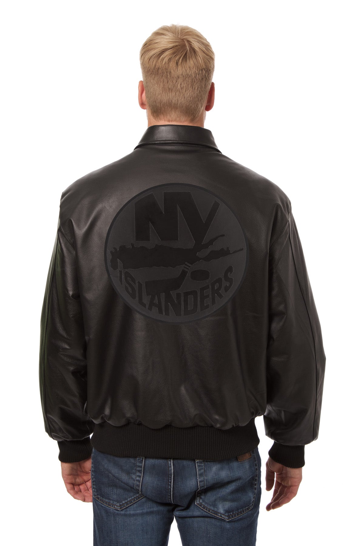 New York Islanders Tonal All Leather Jacket