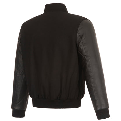 New York Jets Reversible Wool and Leather Jacket