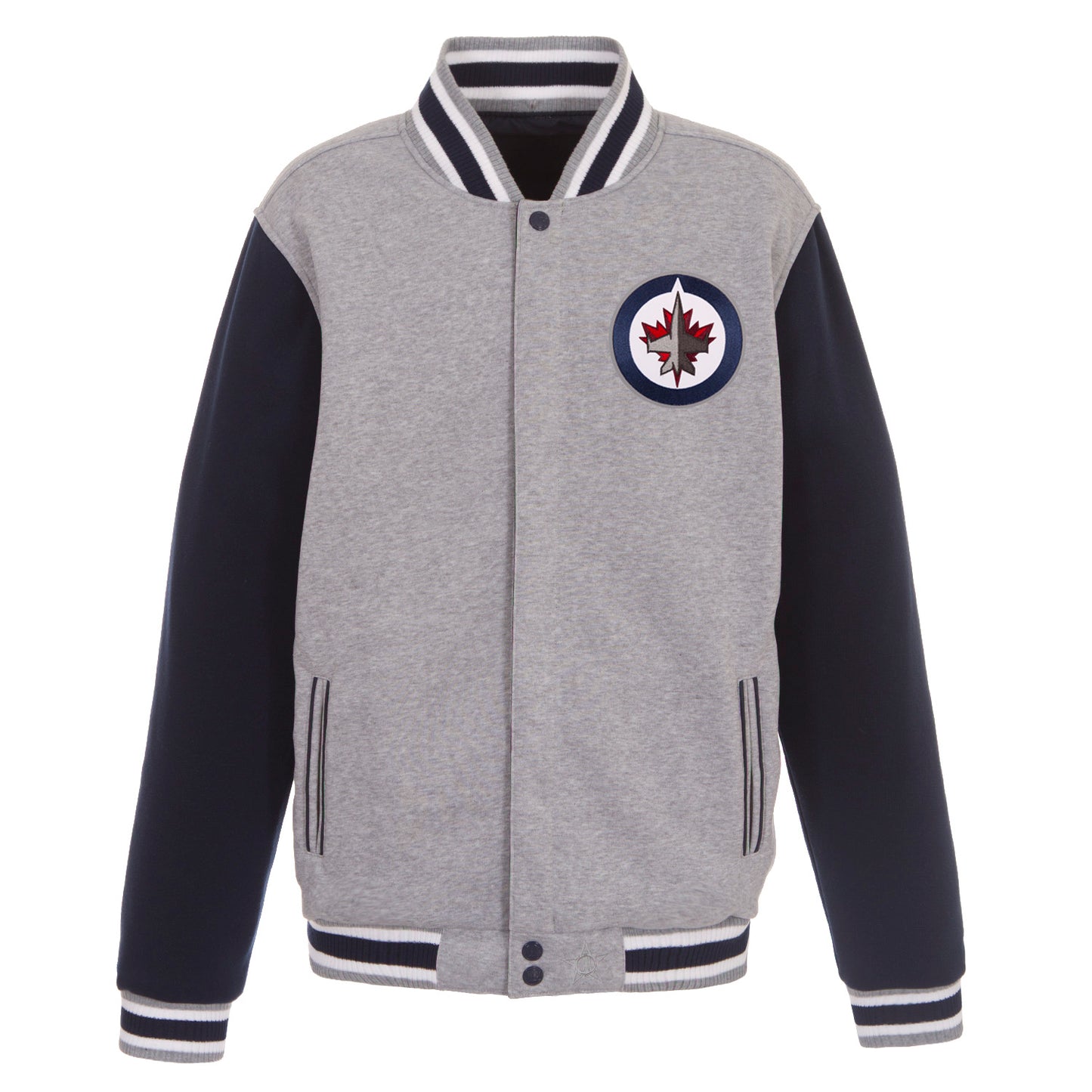 Winnipeg Jets Reversible Two-Tone Fleece Jacket