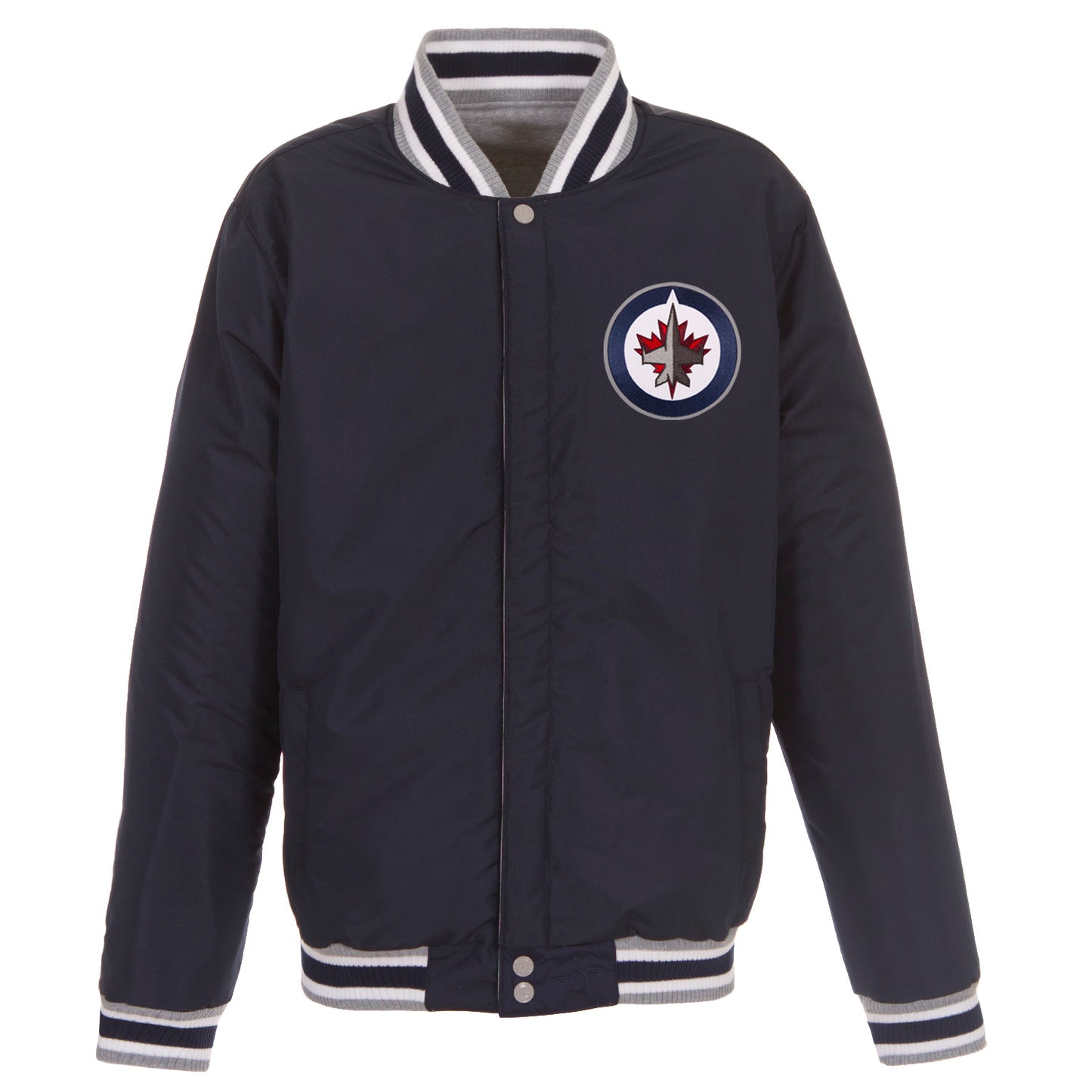 Winnipeg Jets Reversible Two-Tone Fleece Jacket