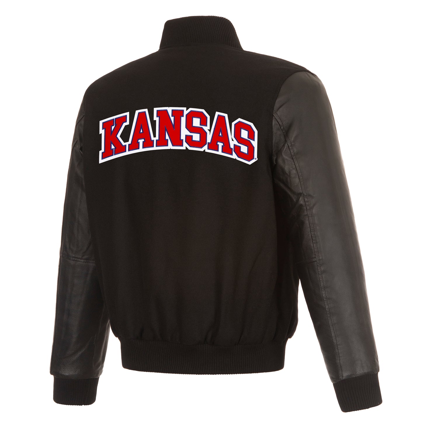 Kansas University Reversible Wool and Leather Jacket