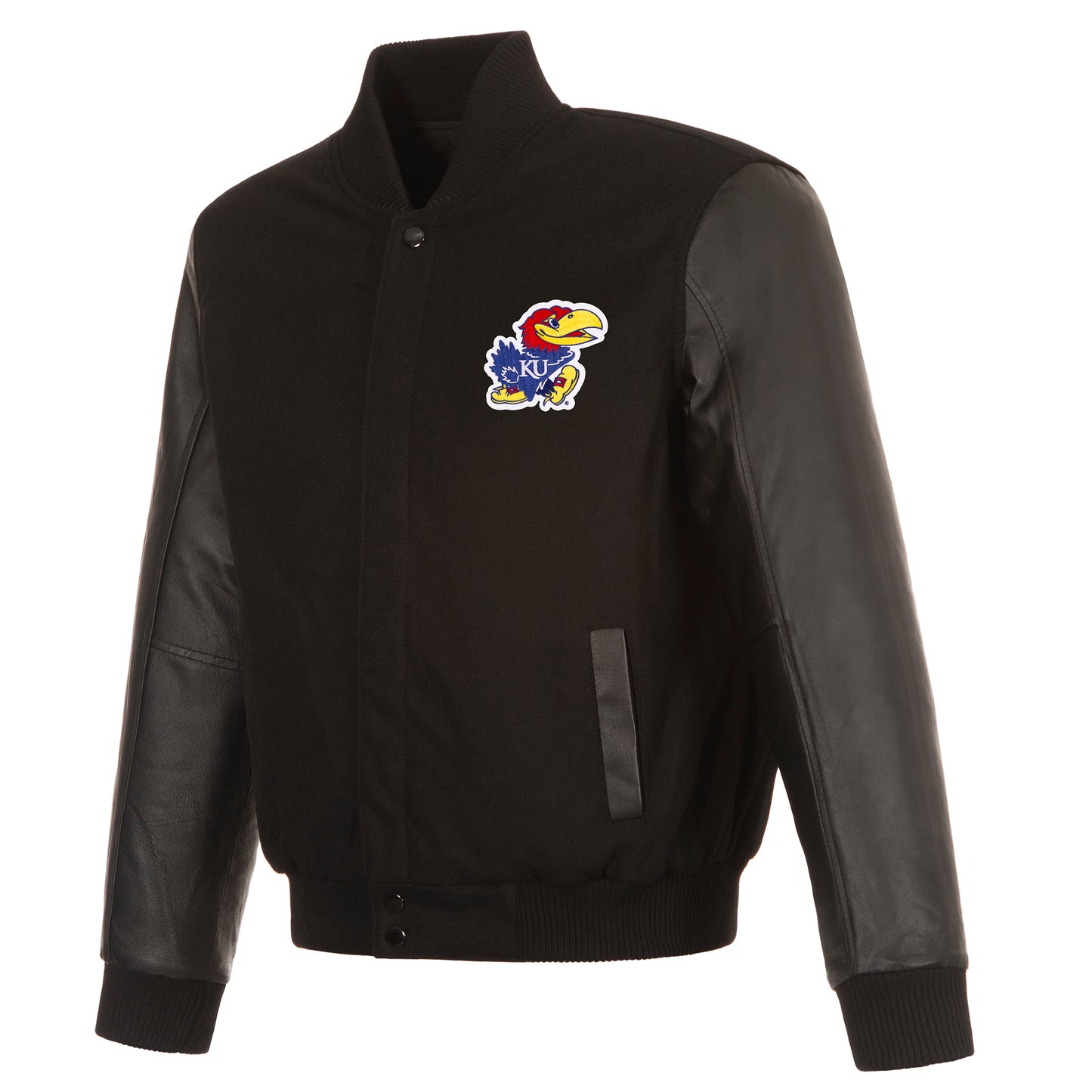 Kansas University Reversible Wool and Leather Jacket