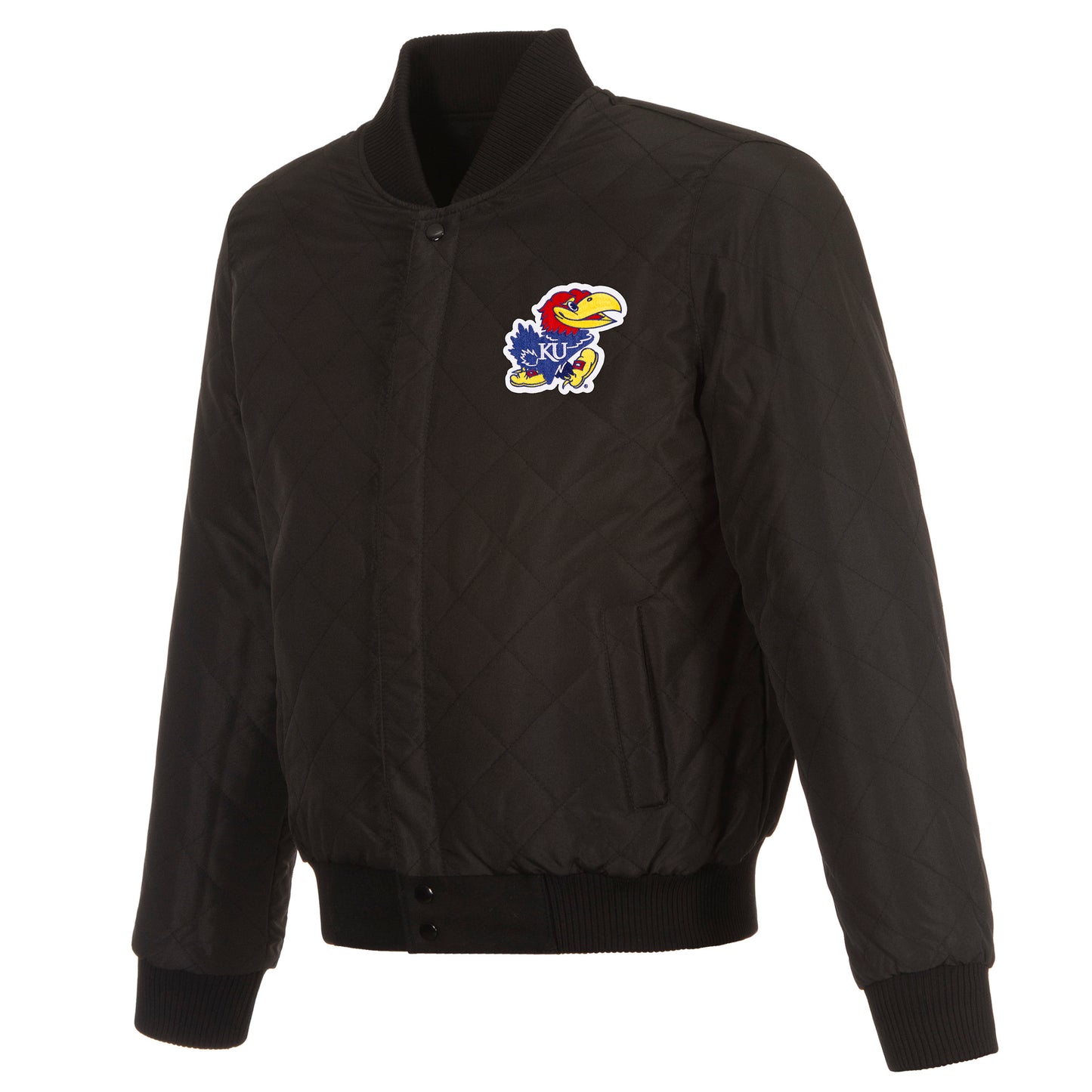 Kansas University Reversible Wool and Leather Jacket