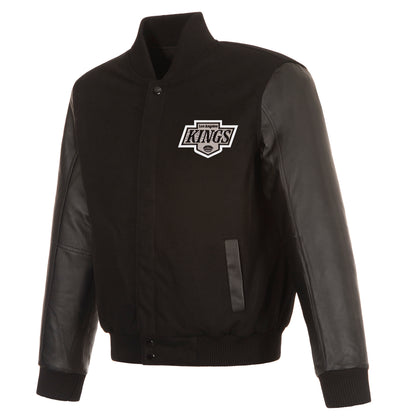 Los Angeles Kings Wool and Leather Reversible Jacket