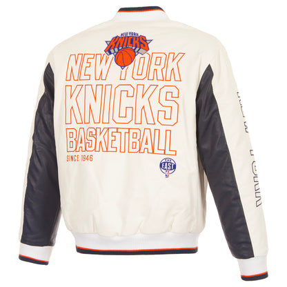 New York Knicks Faux Leather Jacket