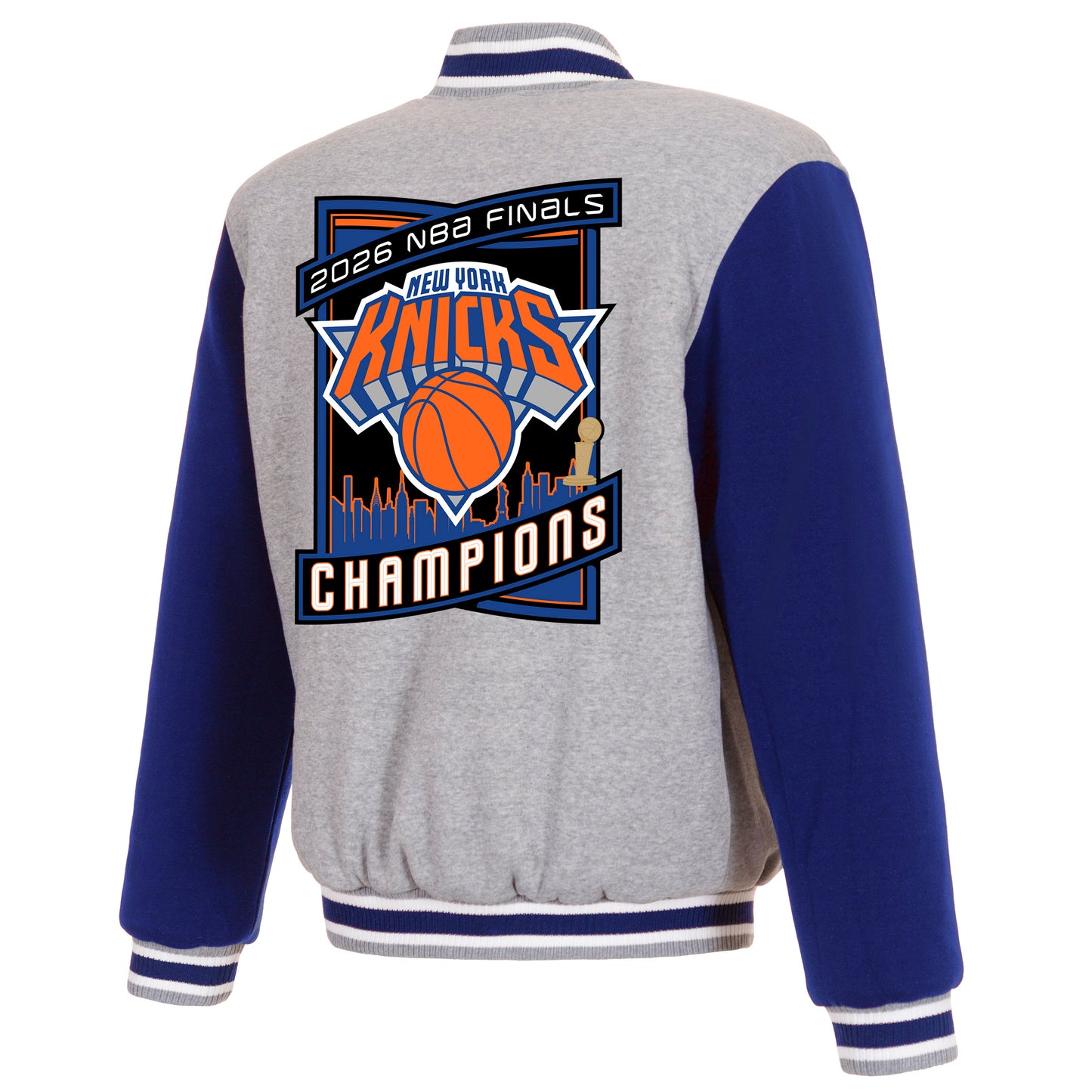 PRE ORDER: New York Knicks 2026 Championship Two-Tone Fleece Jacket