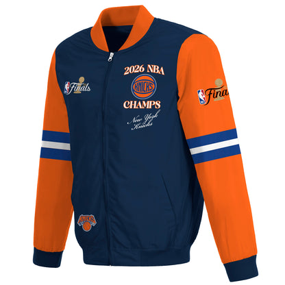 PRE ORDER: New York Knicks 2026 Championship Nylon Jacket