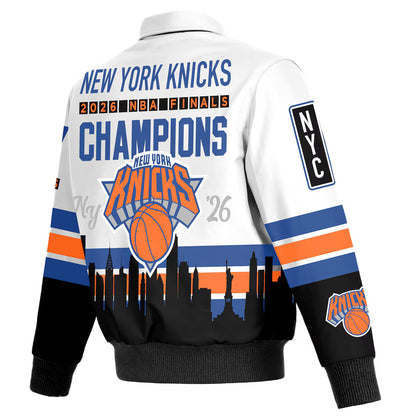 New York Knicks 2026 Championship All Leather Jacket