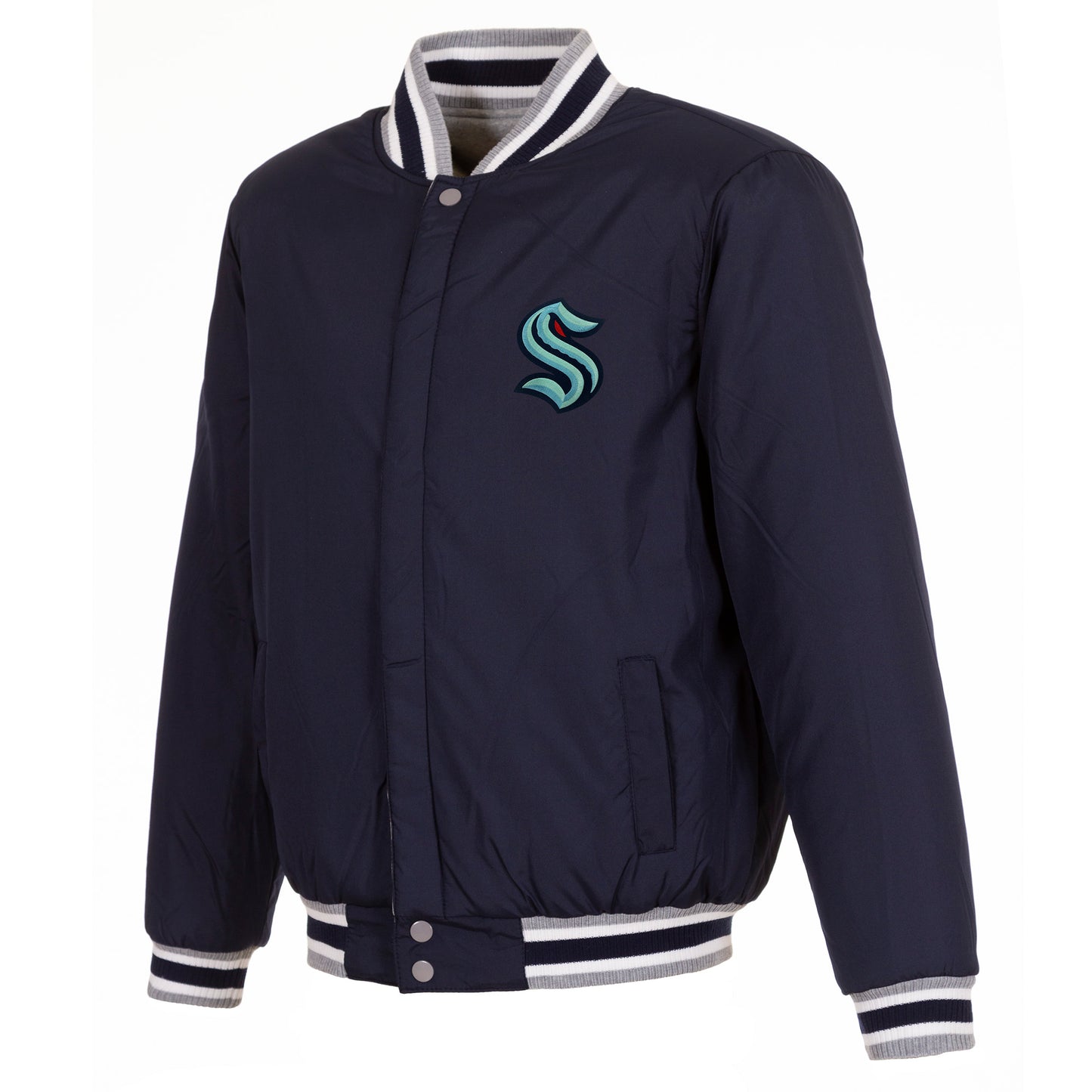 Seattle Krakens Two-Tone Reversible Fleece Jacket