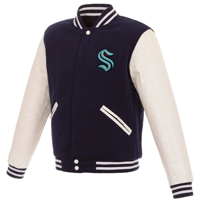 Seattle Krakens Reversible Varsity Jacket