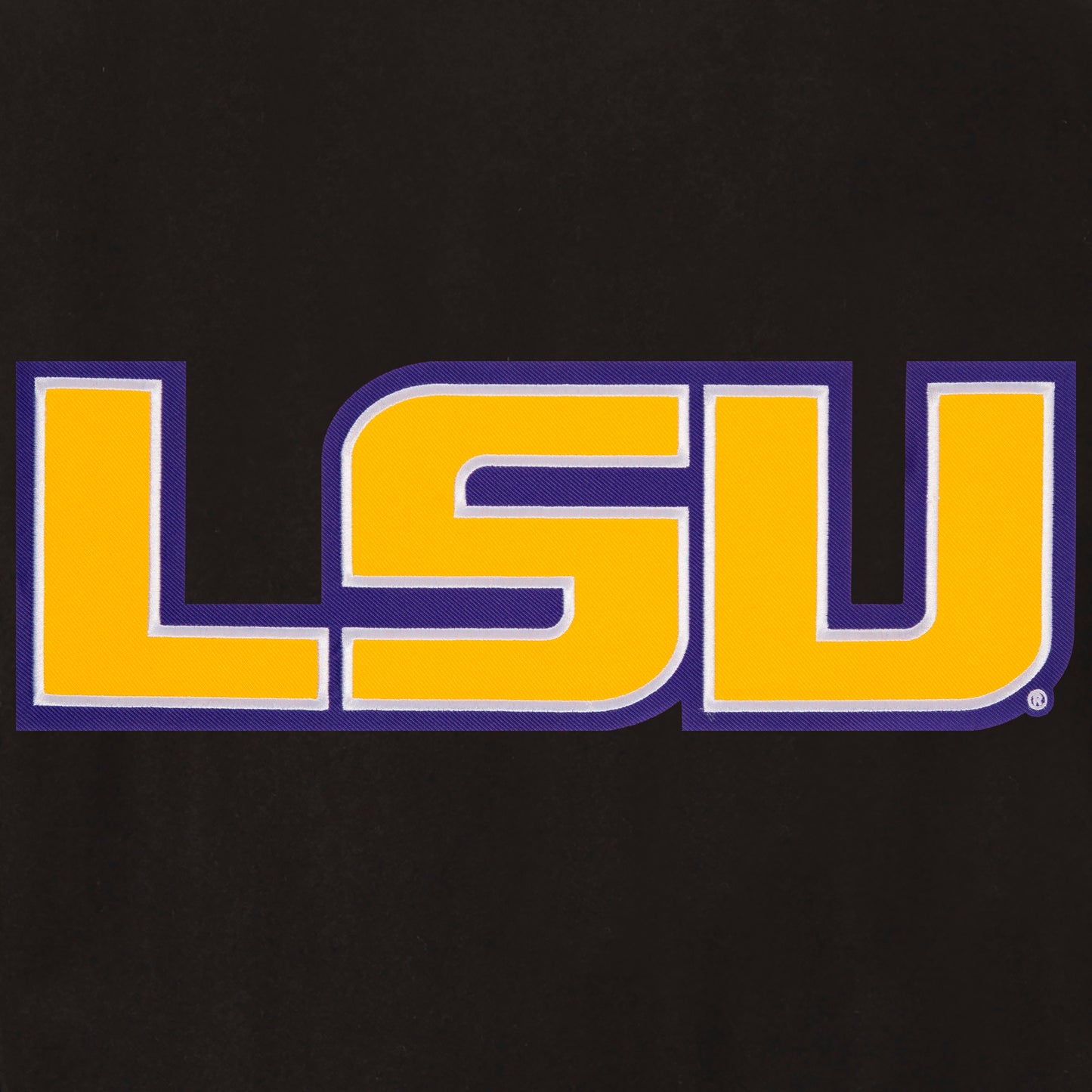 Louisiana State University Reversible Wool and Leather Jacket