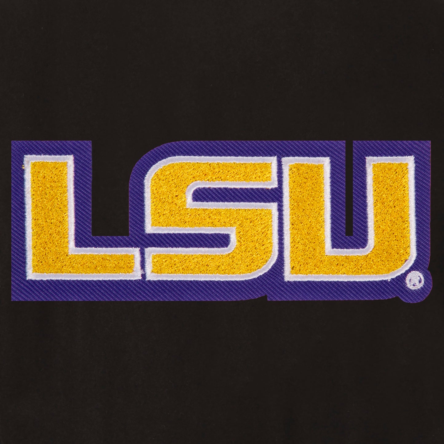 Louisiana State University Reversible Wool and Leather Jacket