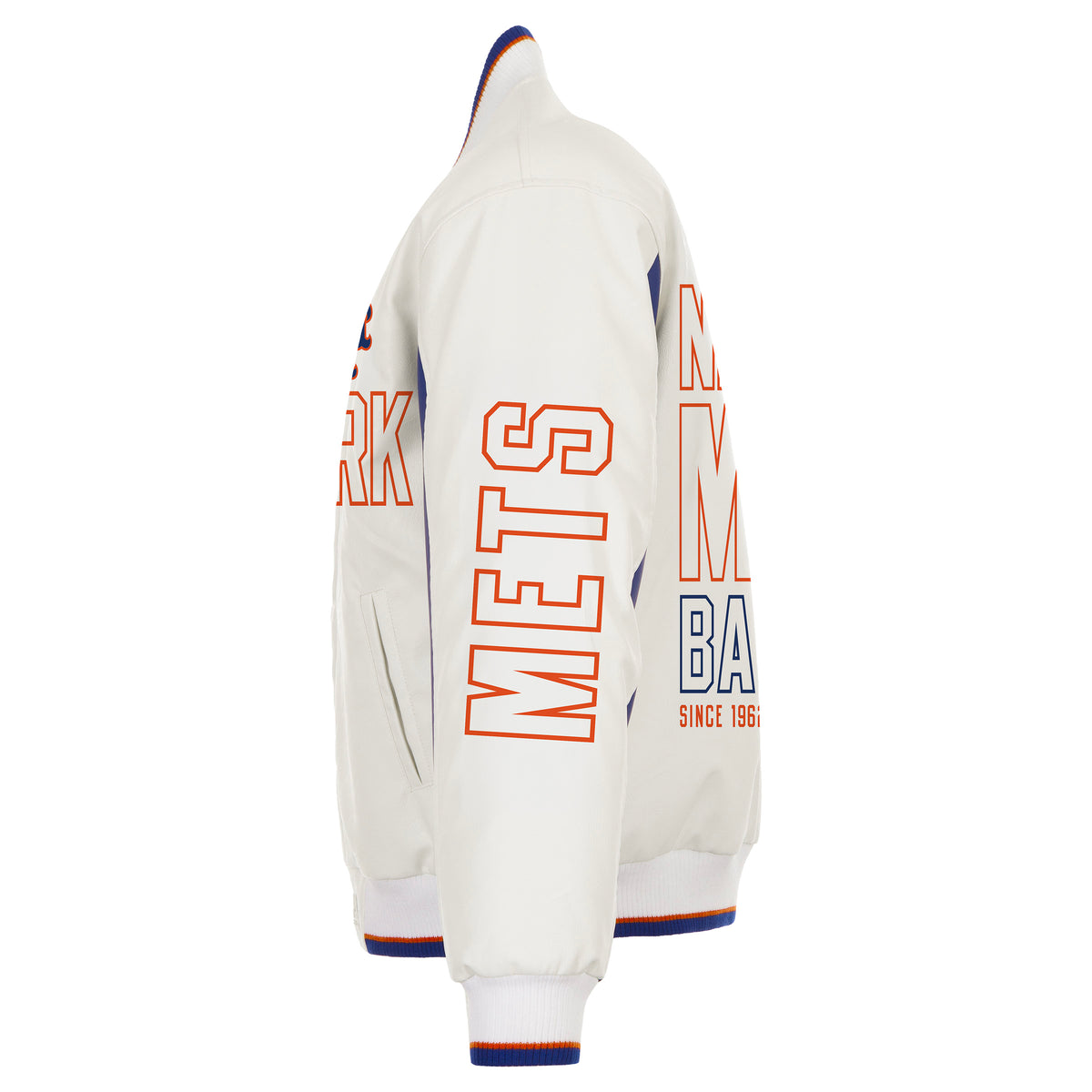 New York Mets Faux Leather Jacket