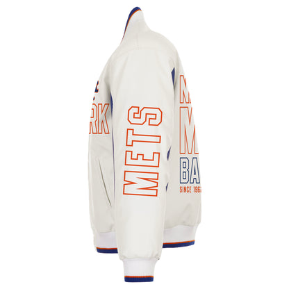 New York Mets Faux Leather Jacket