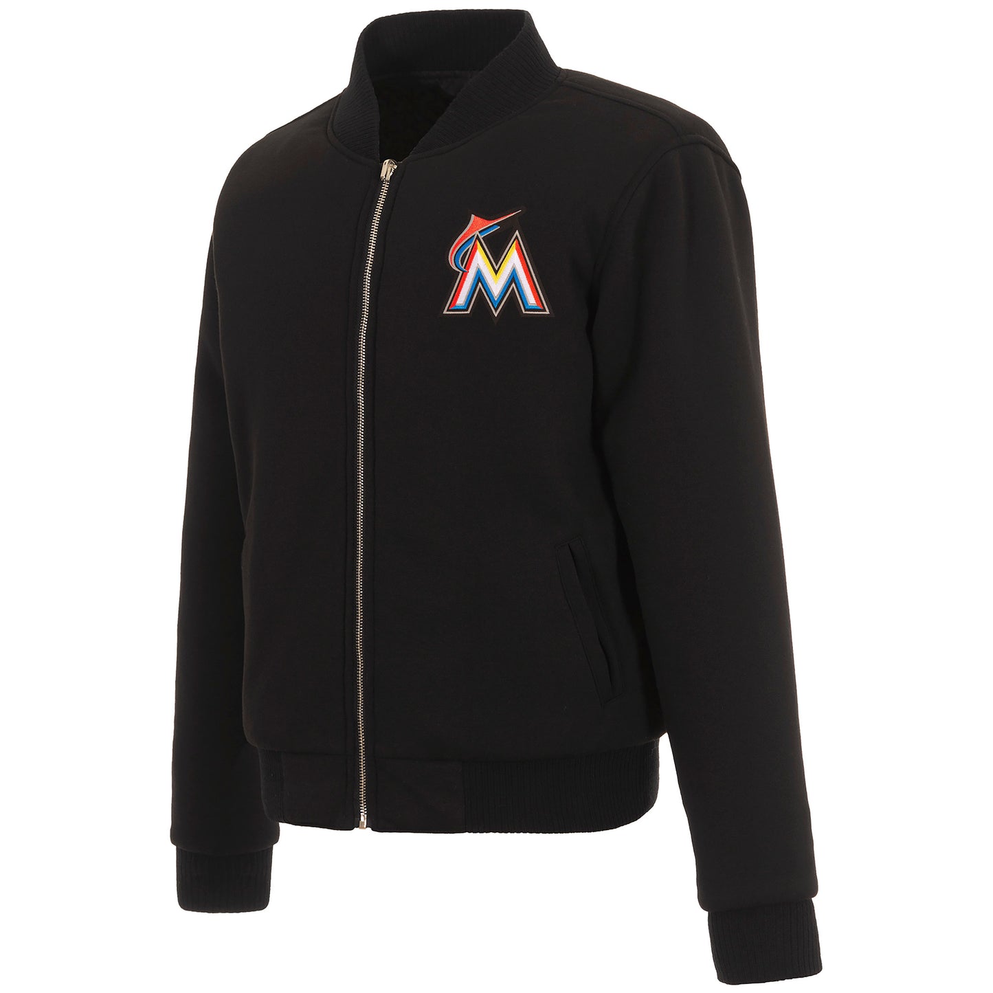 Miami Marlins Ladies Reversible Fleece Jacket