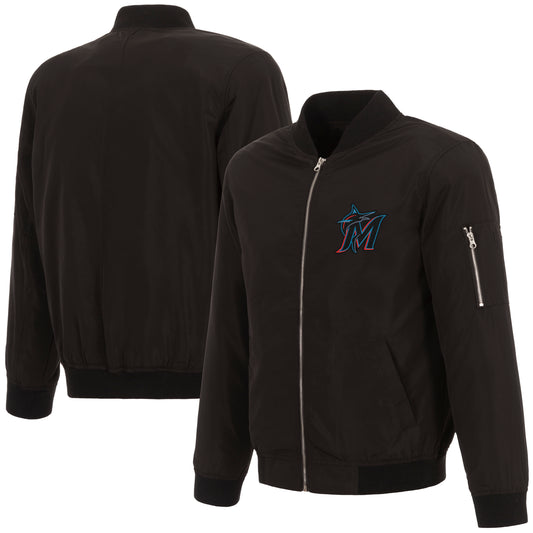 Miami Marlins Nylon Bomber Jacket