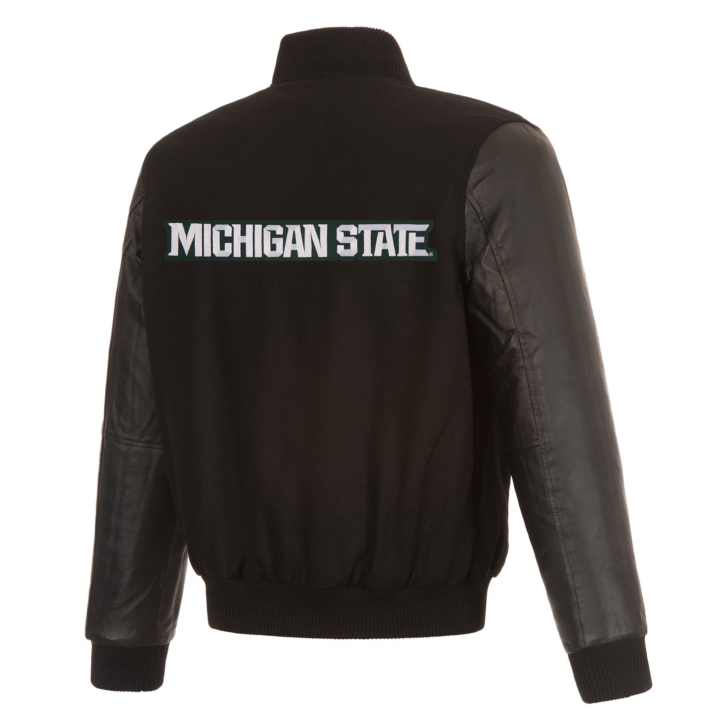 Michigan State University Reversible Wool and Leather Jacket