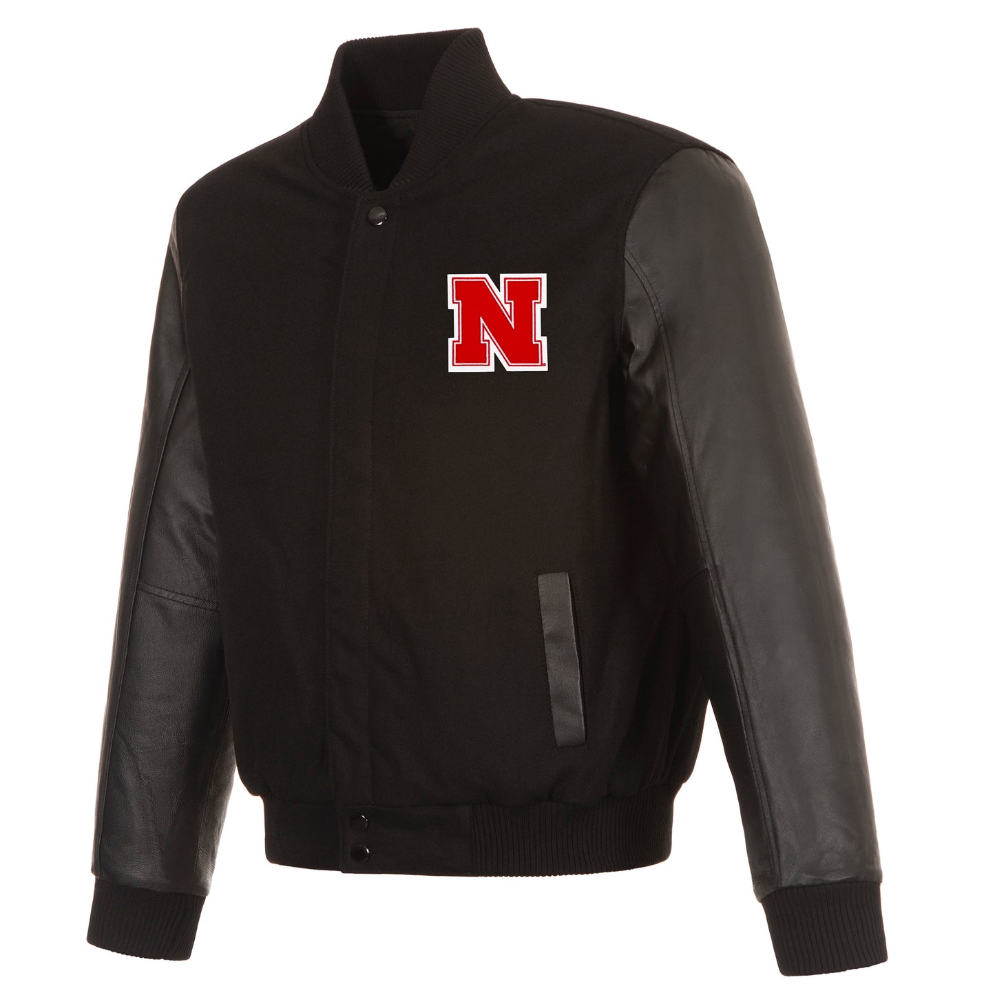 University of Nebraska Reversible Wool and Leather Jacket