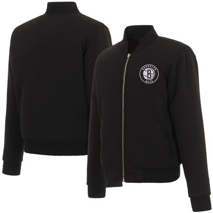 Brooklyn Nets Ladies Reversible Fleece Jacket